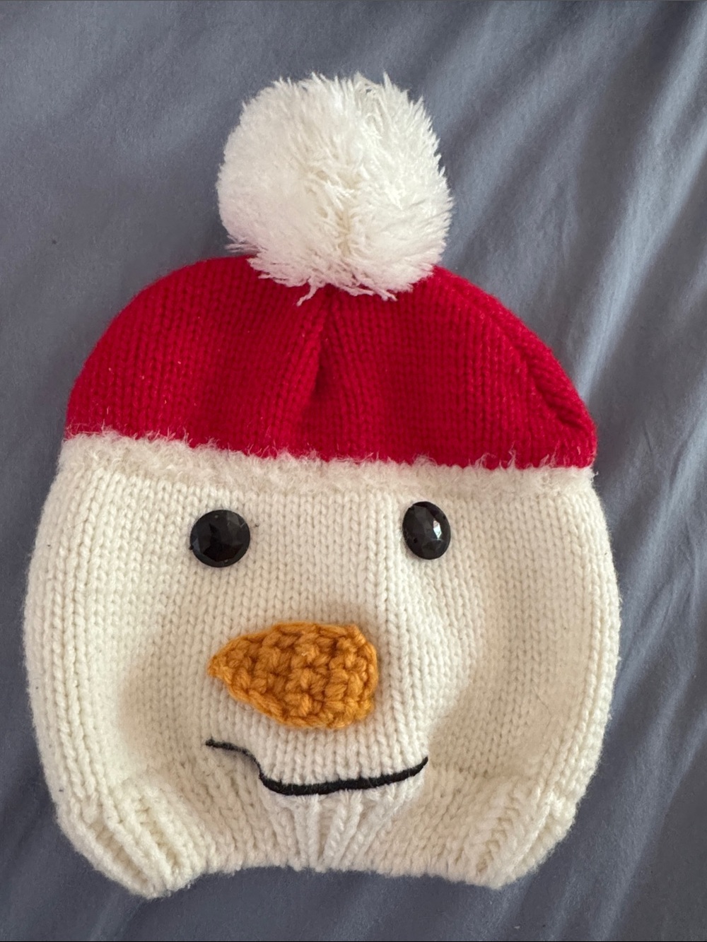 Snowman hat toddler ages 1-4